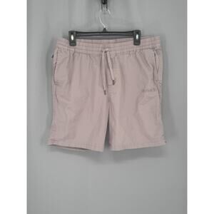 Hurley Shorts Mens Large Purple Cotton Stretch Chino Elastic Waist Drawstring